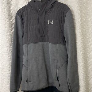 Under Armour Charcoal and Light Gray Hooded Jacket